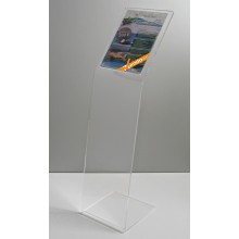 ESPOSITORE PUBBLICITARIO DA PAVIMENTO LEGGIO 1 TASCA FORMATO A4 VERTICALE LGG07