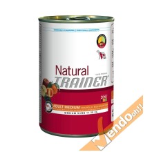 12 PZ ALIMENTI UMIDI CIBO UMIDO CANE CANI ADULTI TAGLIA MEDIA POLLO RISO ALOE