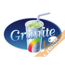 ADESIVO SAGOMATO SCRITTA GRANITE PER BANCO VETRINE FINESTRE GELATERIA GELATERIE