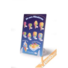 LISTINO DA BANCO SCRIVIBILE GELATERIA GELATERIE ESPOSITORE POSTER PRESTAMPATO