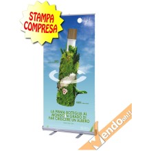 BANNER ROLL UP ROLL-UP ESPOSITORE PUBBLICITARIO DA PAVIMENTO VERTICALE 102X200