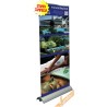 BANNER ROLL UP ROLL-UP ESPOSITORE PUBBLICITARIO DA PAVIMENTO VERTICALE 85X230