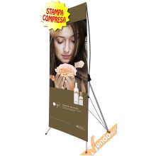 BANNER ESPOSITORE PUBBLICITARIO DA PAVIMENTO VERTICALE 60X160 INTERNO ESTERNO