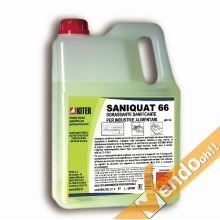 2 DETERGENTI SANIFICANTE SGRASSANTE PAVIMENTO SUPERFICI KITER SANIQUAT66 3LT