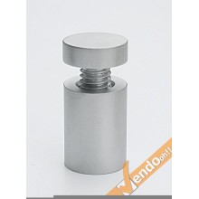 KIT 4 DISTANZIALI A VITE PER TARGHE DA PARETE IN ALLUMINIO ARGENTO 19x25 o 25x25