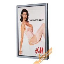 CORNICE ESPOSITIVA PUBBLICITARIA BIFACCIALE F.TO A4 DA VETRATA VETRINA VETRO