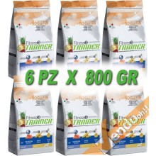 FITNESS3 ADULT MINI SALMONE MAIS CROCCHETTE CANE ADULTO PICCOLO 800GR PER 6 PZ
