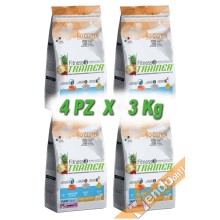 FITNESS3 PUPPY MEDIUM MAXI SECCO SALMONE CANE CUCCIOLO MEDIO GRANDE 3KG X 4 PZ