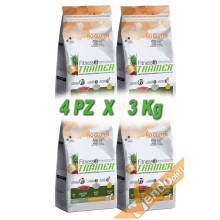FITNESS3 ADULT MEDIUM MAXI SECCO ANATRA CANE ADULTO MEDIO GRANDE 3KG X 4 PZ
