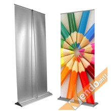 BANNER ROLL UP ROLL-UP ESPOSITORE PUBBLICITARIO DA PAVIMENTO VERTICALE 85X230 cm