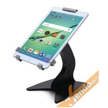 SUPPORTO ESPOSITORE DA TAVOLO BANCO PORTA TABLET UNIVERSALE 10" RUOTABILE