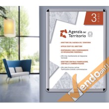 CORNICE ESPOSITIVA PUBBLICITARIA ADESIVA 50x70 CM DA MURO UFFICIO NEGOZIO