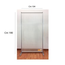 PARETE DIVISORIA IN POLICARBONATO TRASPARENTE UFFICIO STUDIO NEGOZIO WHL800N