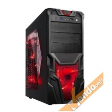 CASE COMPUTER PC GAMING ATX IN METALLO CON MANIGLIA USB 3 VENTOLA LUMINOSA A LED