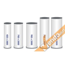 OTEM PUBBLICITARIO BIFACCIALE ESPOSITORE DA TERRA COMUNICAZIONI H 200 L 42 CM