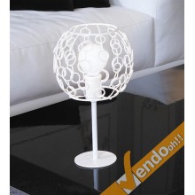 LAMPADA LAMPADARIO BUBBE DA TAVOLO CON BASE E STELO LAMPADINA E27 MADE IN ITALY