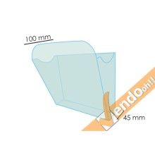 ESPOSITORE DA PARETE 1/3 DI A4 PORTA DEPLIANT IN PLEXIGLASS 4 TASCHE META022A