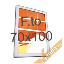 CORNICE MAGNETICA ULTRA PIATTA FORMATO A4 DA MURO PARETE CON FRONTALE MAGNETICO