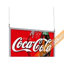 CORNICE DA SOFFITTO PER SOSPENSIONE DALL'ALTO FORMATO B1 70X100 CM CAVI INCLUSI