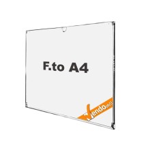 TARGA ADESIVA PORTA AVVISI DA PARETE VETRINA A4 ORIZZONTALE