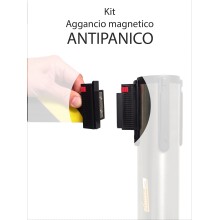 AGGANCIO MAGNETICO ANTIPANICO PER COLONNINA A NASTRO SEGNA PERCORSO TENDIFLEX