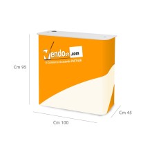 BANCHETTO PROMOZIONALE CON VALIGETTA PORTATILE PERSONALIZZABILE DESK PODIUM