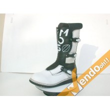 STIVALE STIVALI BIANCO MOTO TRIAL QUAD VERA PELLE VERO ARTIGIANATO MADE IN ITALY