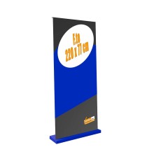 ESPOSITORE ROLL-UP ROLLUP 200X80 BLU PERSONALIZZABILE PORTATILE IN VALIGIETTA