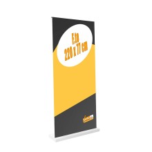 ESPOSITORE ROLL-UP ROLLUP 200X80 BIANCO PERSONALIZZABILE PORTATILE IN VALIGIETTA