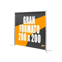 PARETE IN TELO PERSONALIZZABILE FIERE STAND FONDALE QUINTA PORTATILE IN VALIGIA