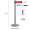 COLONNINA A NASTRO 8 CM ROSSO DELIMITA AREA PRIVACY SEPARA CODE TENDIFLEX AEROPORTO