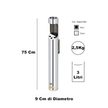 POSACENERE ACCIAIO SILVER DA PARETE PER ESTERNO CON FORI PER MOZZICONI SIGARETTE E SERRATURA