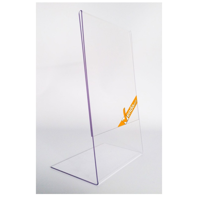 ESPOSITORE A5 PORTA AVVISI PORTA FOTO CON BASE TAVOLO UFFICIO SCRIVANIA PAB002