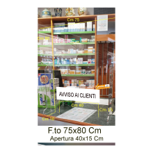 PARA FIATO PROTETTIVO PARAFIATO VETRINETTA DA BANCO FARMACIA NEGOZIO DESKTOP