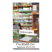 PARA FIATO VETRINA ANTI ALITO PROTETTIVA PARAFIATO DA BANCO FARMACIA NEGOZIO