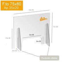 PARA FIATO PROTETTIVO PARAFIATO SCHERMO DA BANCO FARMACIA NEGOZIO DESKTOP