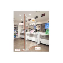 PROTEZIONE PARAFIATO TRASPARENTE 60X100 CM PANNELLO PROTETTIVO DA BANCO BANCONE