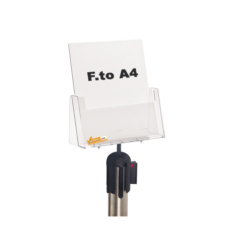 PORTA DEPLIANT PER COLONNINE DELIMITA AREA SEGNA PERCORCORSO FORMATO A4 1 TASCA