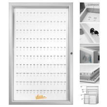 BACHECA PORTA CHIAVI CON SERRATURA 150 POSTI VERTICALE UFFICIO MUSEO LOCALE