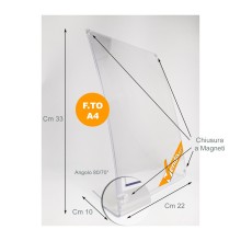 ESPOSITORE A4 PORTA AVVISI PORTA FOTO TAVOLO UFFICIO SCRIVANIA NEGOZIO PAB201