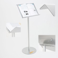 ESPOSITORE A LEGGIO A3 IN METALLO PORTA CATALOGO LIBRO MENU' DEPLIANT SPARTITO