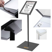 ESPOSITORE DA ESTERNO PORTA MENU DA PAVIMENTO FORMATO 1XA4 BACHECA PER ALBERGO