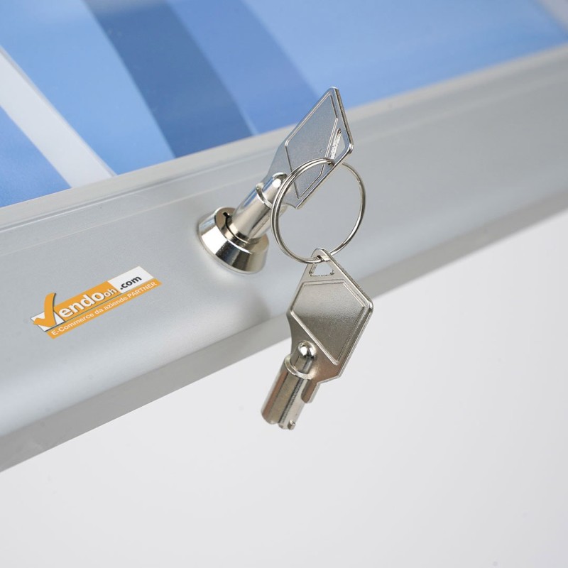 PORTA MENU DA PAVIMENTO ILLUMINATO DA ESTERNO FORMATO 2XA4 BACHECA LUCE LED 220V