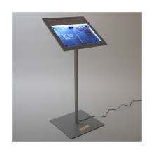 PORTA MENU DA PAVIMENTO ILLUMINATO AL BUIO DA ESTERNO FORMATO 2XA4 BACHECA LUCE LED 220V