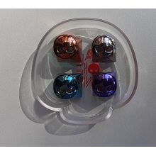 KEYCAPS 3D TRIDIMENSIONALI ALIENS ALIENI LUCE LED CHE TRASPARE DA OCCHI GAMING