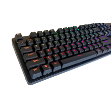 TASTIERA MECCANICA GAMING PROGRAMMABILE BACKLIGHT LED SWITCH BLUE CON CLICK