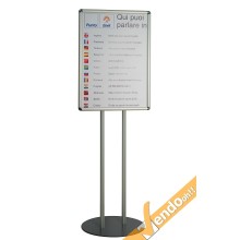 ESPOSITORE CAVALLETTO PUBBLICITARIO A PIANTANA INSEGNA CORNICE ESPOSITIVA