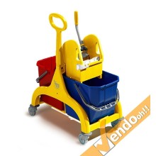 CARRELLO SECCHIO TTS 30 LT PULIZIA PROFESSIONALE LAVAPAVIMENTI CON STRIZZATORE