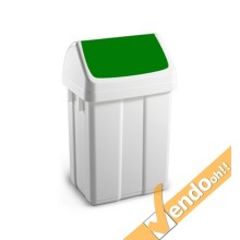 PATTUMIERA BIDONE RACCOGLI SPAZZATURA RIFIUTI COPERCHIO BASCULANTE 12 LITRI