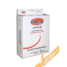 6 SACCHI SACCHETTI SACCO FILTRO ASPIRAPOLVERE VORWERK FOLLETTO VK120 VK121 VK122